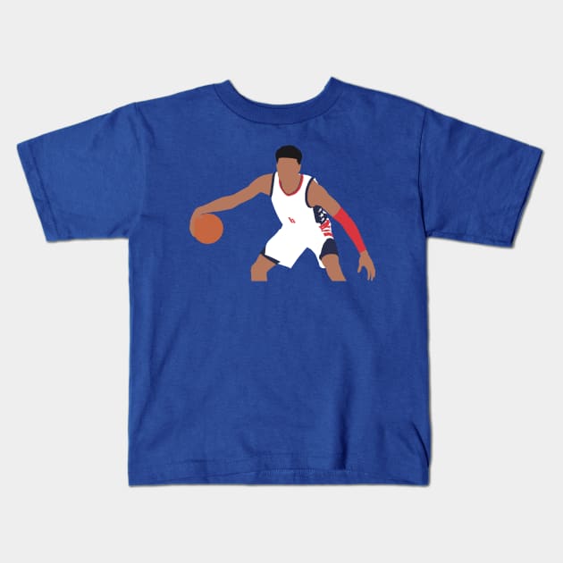 Rui Hachimura Wizards Kids T-Shirt by xRatTrapTeesx